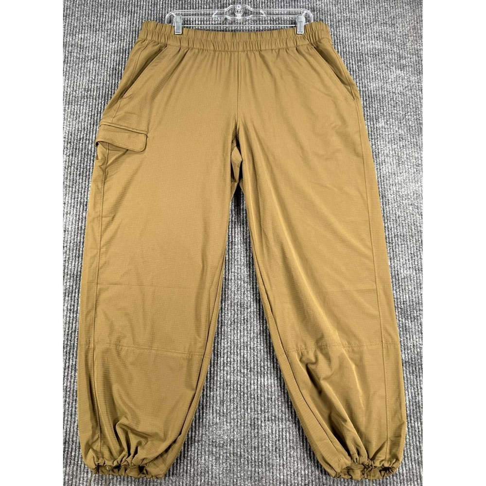 Athleta Boundless Cargo Jogger Pants Womens Size Large Green Casual Active